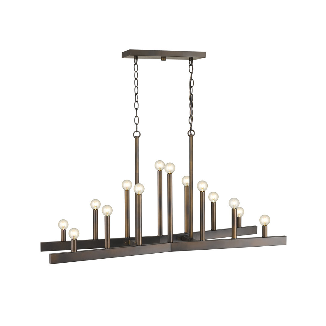 Inna 14 - Light Dimmable Linear Chandelier Gracie Oaks