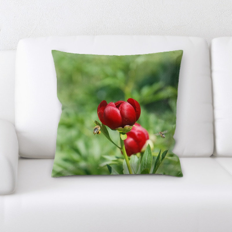 Coussin pivoine