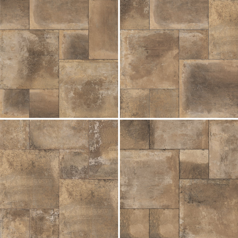 Adobe 39-3/8 In. X 39-3/8 In. Porcelain Floor And Wall Tile