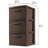 Sterilite 3 Drawer Wicker Weave Decorative Storage Tower, Espresso