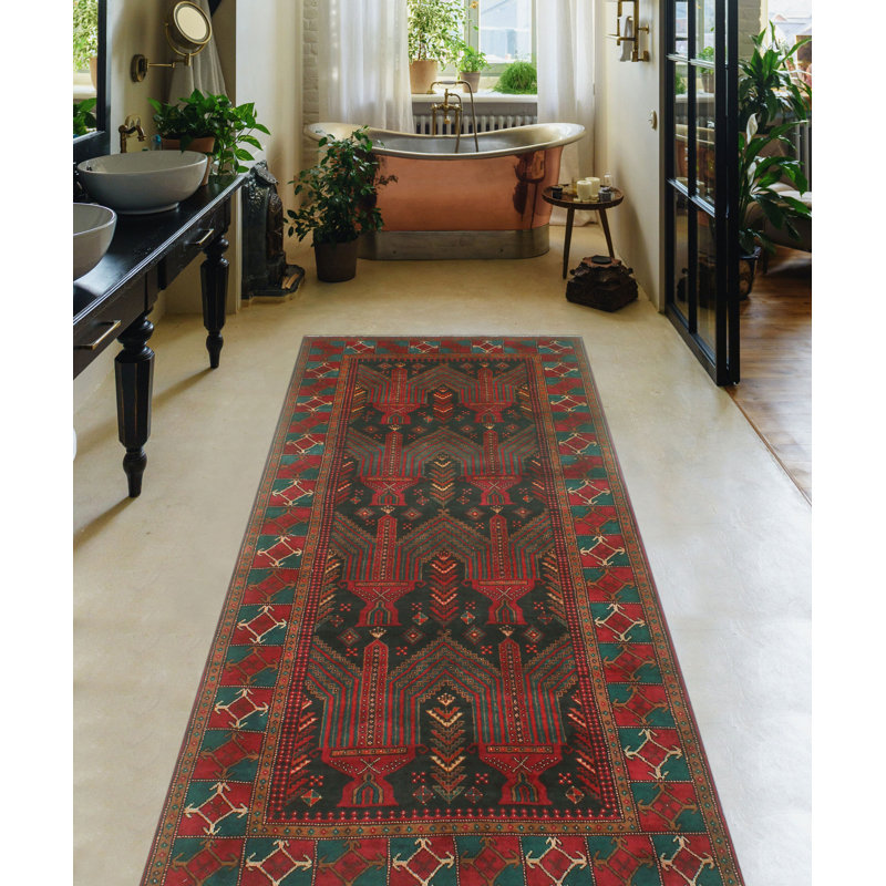 Tapis de couloir gris anthracite Darrell