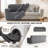Stretch Pet Friendly Sofa Slipcover - Washable Couch Slip Cover Furniture Protector-51370893-51370891