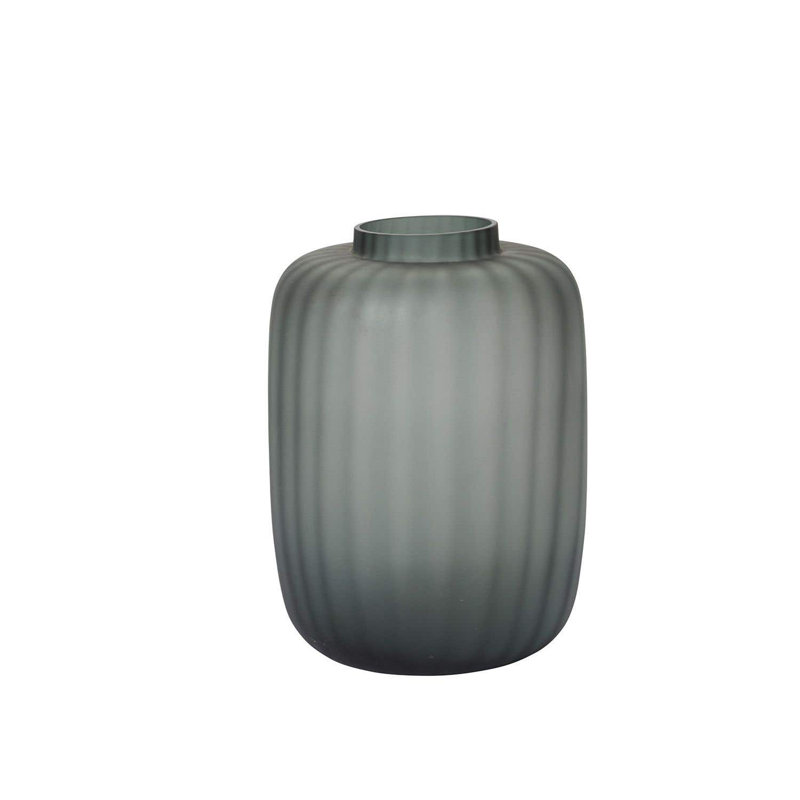 Vase de table en verre fait à la main Danvers, H 13,75 po x l 8,5 po x P 8,5 po