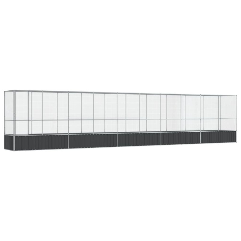 Volière avec extension Vidaxl, H 83,5 po x l 410,4 po x P 42,1 po