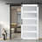 Glass Sliding MDF Barn Sliding Door Hardware Kit, Tempered Frosted Glass, Simple DIY Assembly-101889787