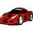 Buenrostro Free Shape 3D Kids Car Red Area Rug