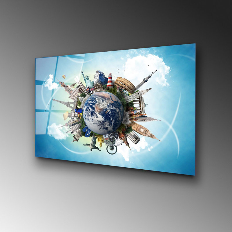 Elegant Decorative Tempered Glass Painting, 19.7 x 27.6 Inches | 100% Tempered Glass, Thickness: 0.16 Inches | Perfect for Home Decor, Living Room, and Office | Stunning Art Piece with Modern Aesthetic