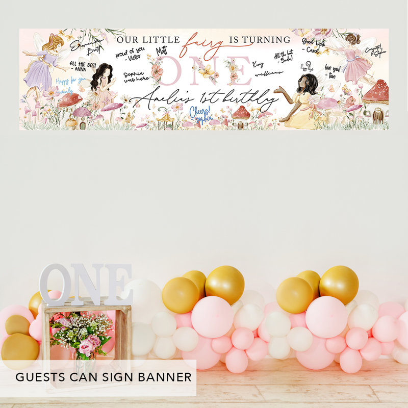 Bannière d'anniversaire en papier