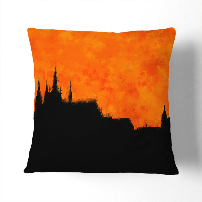 Square Cushion, 40cm H x 40cm W x 15cm D, White