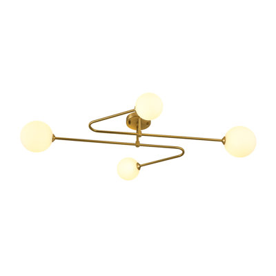 4-Light Semi Flush Mount