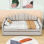 Lit de jour simple en velours avec couchette et station de charge USB-1082395647