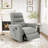 Manual Recliner Chair Rocking and Swivel Recliner Nursery Rocking Recliner Massage Recliner with 8-Point Massage Function and Adjustable Backrest for Living Room, Bedroom and Nursery-553105427