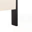Structure de lit plateforme tapissier avec support en lattes de bois-129224060