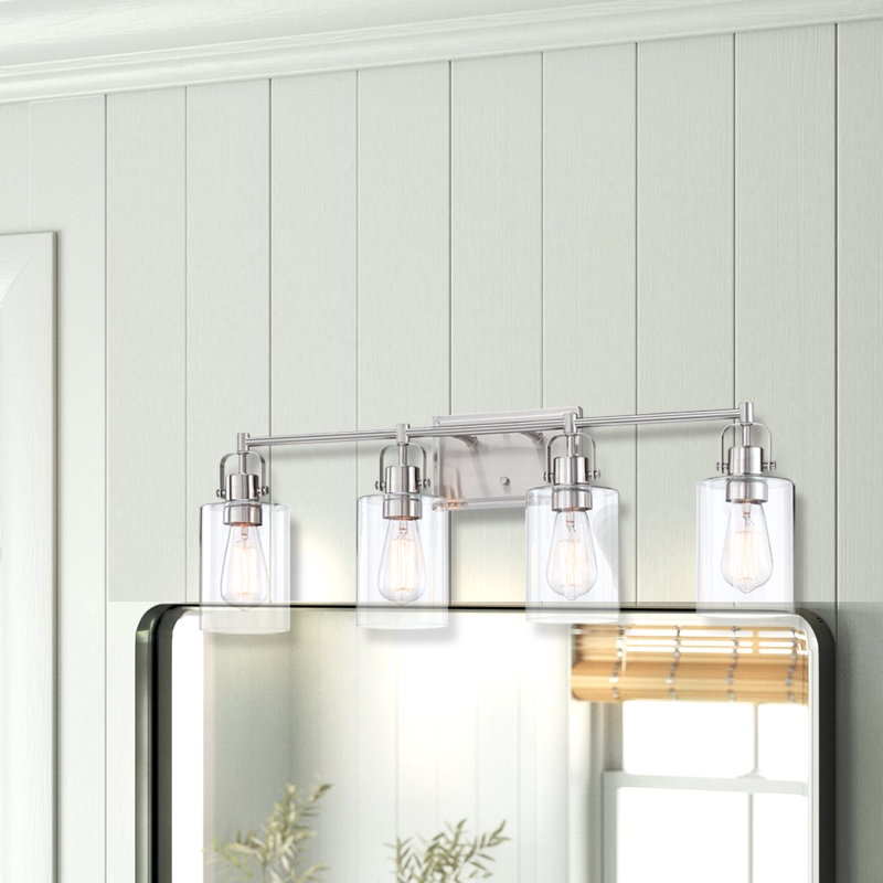 Siedentopf Dimmable Vanity Light, Brushed Nickel, 4
