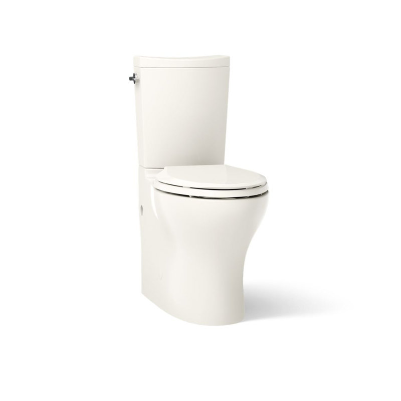 Persuade Curv Two-Piece Elongated Toilet With Skirted Trapway, Dual-Flush, Biscuit