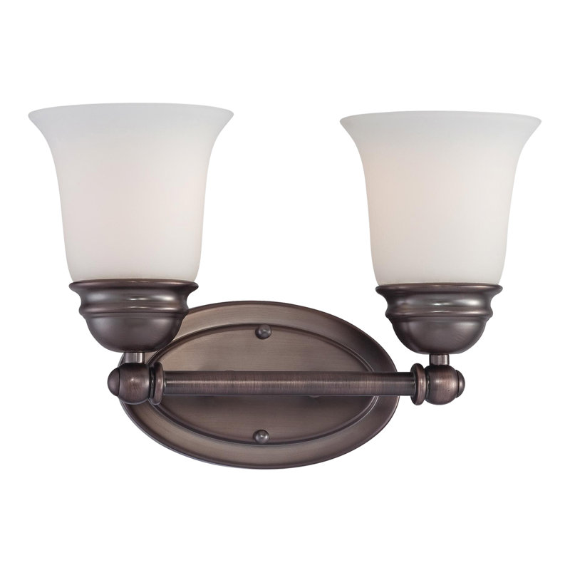 Bella 18'' Wide 3-Light Vanity Light - Oil Rubbed Bronze, Bronze, 9" H x 18" W x 6.5" D, 3 Lights