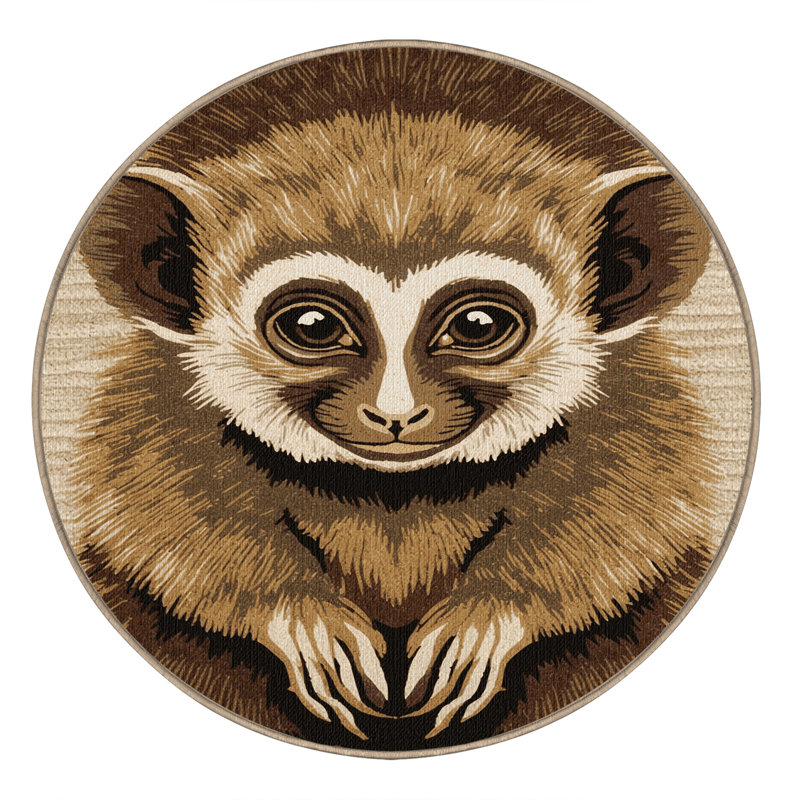  Tapis lavable Loris Slow, Rond 6 pi