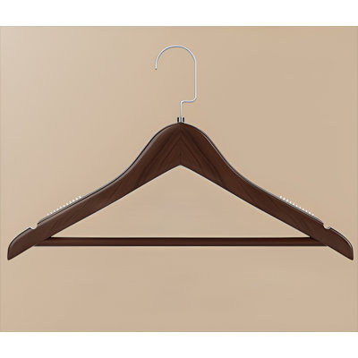 Cintre en bois massif: cintre en bois spécifique à la garde-robe avec design antidérapant, sans trace et renforcé