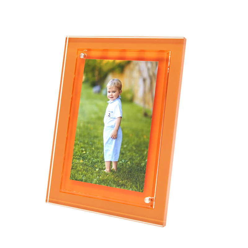 Cadre acrylique de couleur, Orange