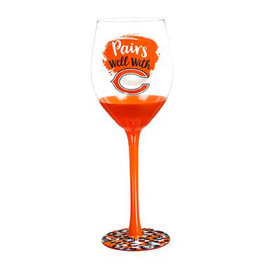 Painted Thanksgiving Wine Glass