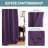 Blackout Curtains for Bedroom/Living Room 2 Panels Set - Thermal Insulated Room Darkening Grommet Top Curtains-735006342-735006340
