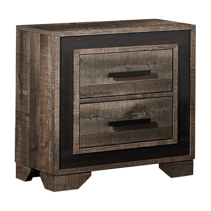 Table de chevet 2 tiroirs Harbert