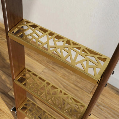 Accessoire échelle en acier doré