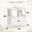 Armoire de rangement sous l'évier de style moderne pour lavabos sur pied; design blanc minimaliste; lavabo non inclus; convient au rangement sous l'évier.