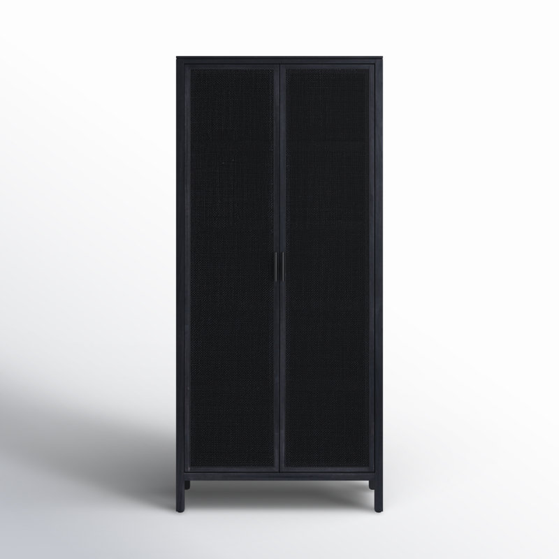 Caprice 2 - Door Solid Wood Armoire, Natural Mango/Light Brown
