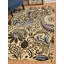 Tapis floral bleu / crème / brun Carlile-882088427