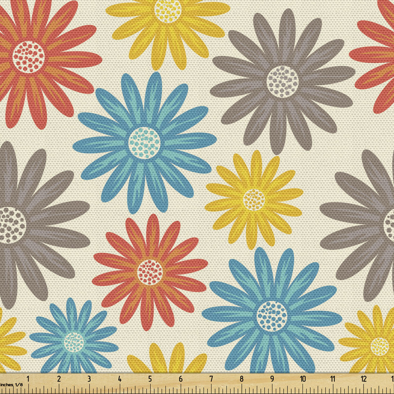 Chinki Daisies Spring Blooms Multi-purpose Fabric