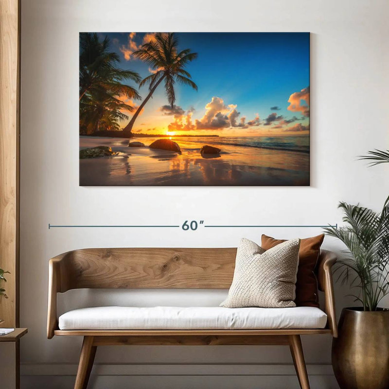 Sunset In Punta Cana Gillard, 32" H x 48" W