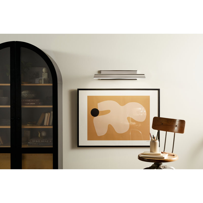 Dimmable Picture Light, Polished Nickel, 4.75" H x 24.25" W x 8.5" D