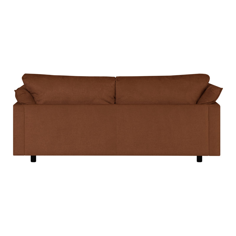 Alazae 3 Seater Chenille Sofa, Red