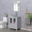 Ensemble de meuble-lavabo simple 24 po avec lavabo vasque, robinet et drain-939466351