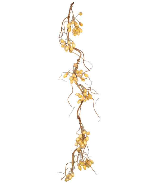 66'' in. Faux Rose Garland, Yellow