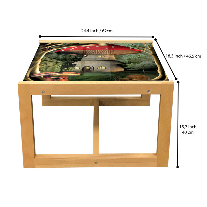 Irmengard Sled Coffee Table, 62cm H x 46cm W x 40cm D