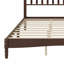 Lit plateforme en bois avec tête de lit en forme de gourde, lit plateforme de style rétro avec support à lattes en bois