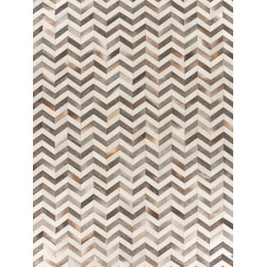 Exquisite Rugs Natural Hide Cowhide Chevron Area Rug & Reviews | Perigold
