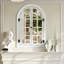 Arched Window Pane Wall Mirror 24 x 36 Inch, Rustic Farmhouse Wooden Frame Decorative Mirror for Bathroom, Hallway or Living Room-950886963-950886966