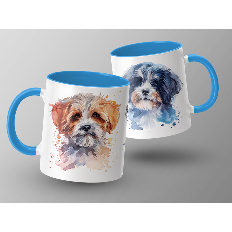 Ceramic Coffee Mug, 3, Light Blue