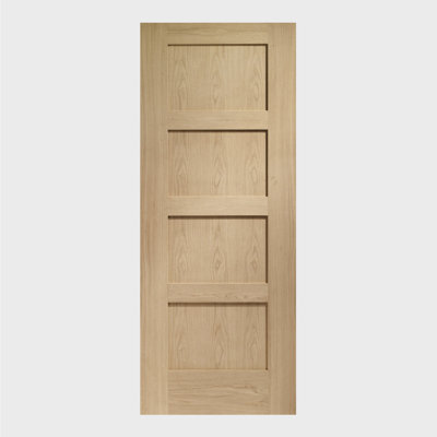 Internal Oak Pre-Finished Shaker 4 Panel Fire Door