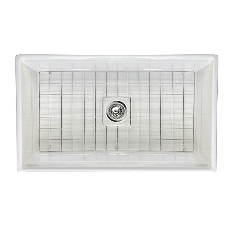 Cape 33'' L Single Basin Kitchen Sink, White