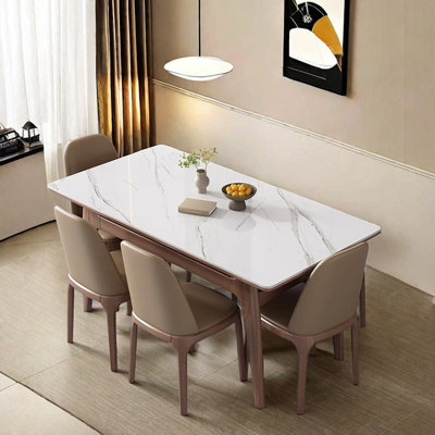 Table de salle à manger rectangulaire de style nordique