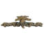 Coastal Living starfish knob & sea anemones back plate in finish Chalice