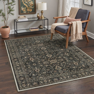 Tapis noir / brun Zephyr