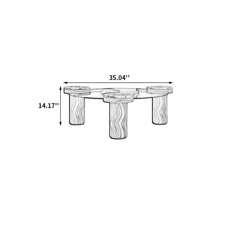 Table basse avec plateau en verre trempé