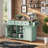 Kitchen Cart with Drop-Leaf Countertop and Internal Storage Racks-38377250