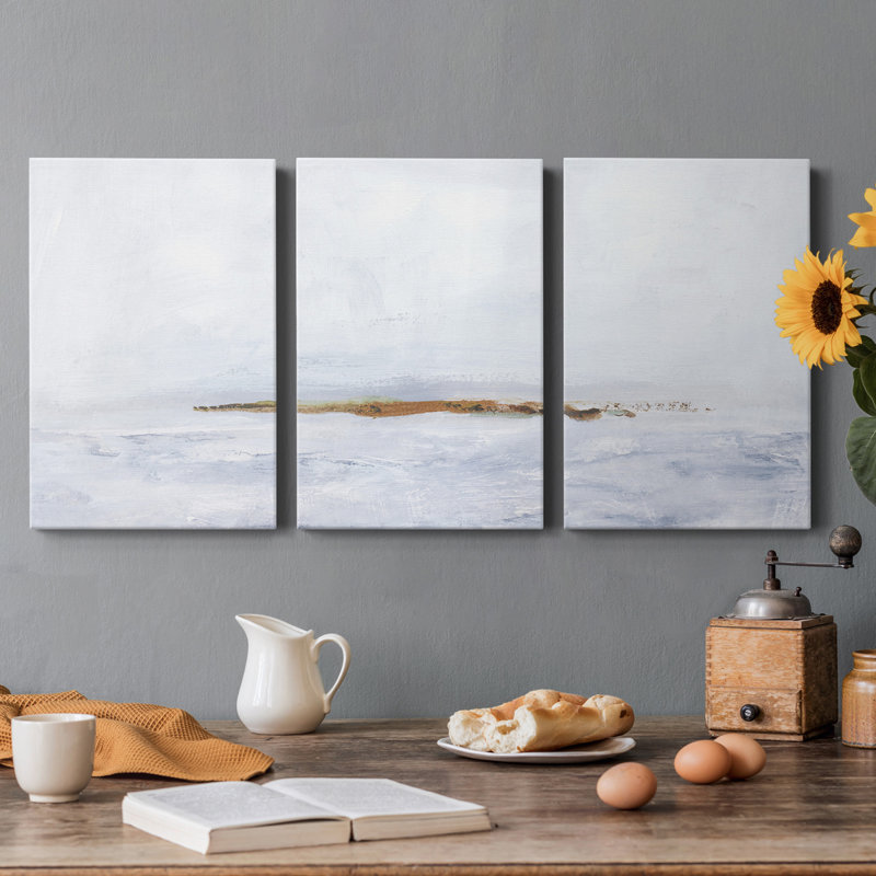 " Polar Divide I " 3 - Pieces, 32" H x 24" W x 1" D