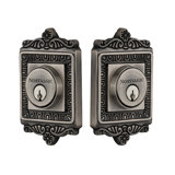Nostalgic Warehouse Egg & Dart Plate Double Cylinder Deadbolt